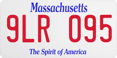 MA license plate 9LR095