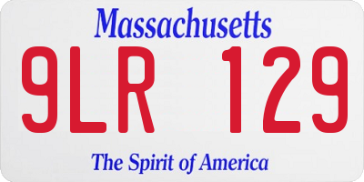 MA license plate 9LR129