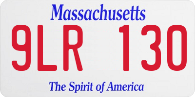 MA license plate 9LR130