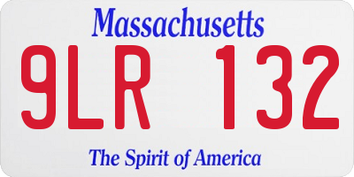 MA license plate 9LR132