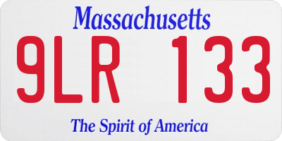 MA license plate 9LR133