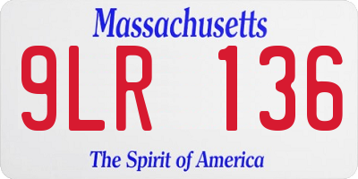 MA license plate 9LR136