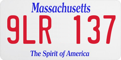 MA license plate 9LR137