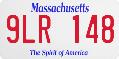 MA license plate 9LR148
