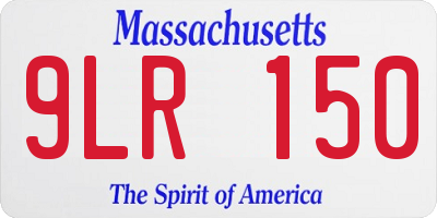 MA license plate 9LR150