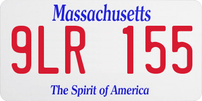 MA license plate 9LR155