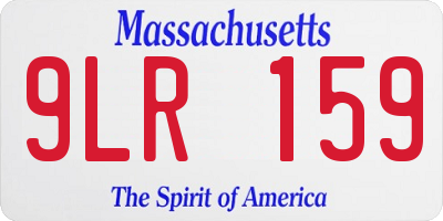 MA license plate 9LR159