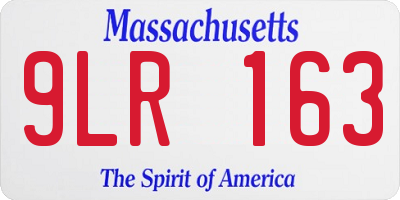 MA license plate 9LR163