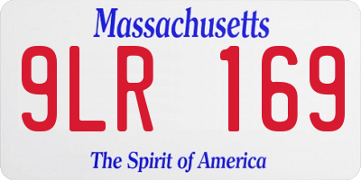 MA license plate 9LR169