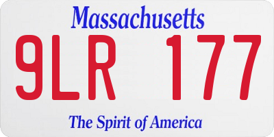 MA license plate 9LR177