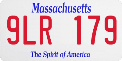 MA license plate 9LR179