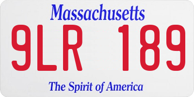 MA license plate 9LR189