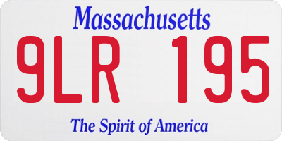 MA license plate 9LR195