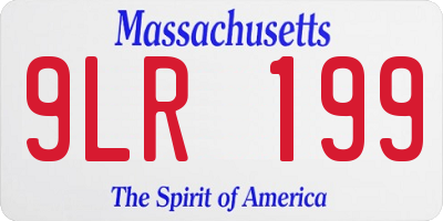 MA license plate 9LR199