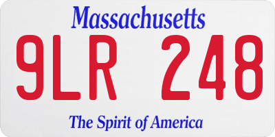MA license plate 9LR248