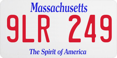 MA license plate 9LR249