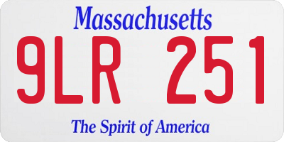 MA license plate 9LR251