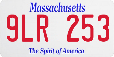 MA license plate 9LR253