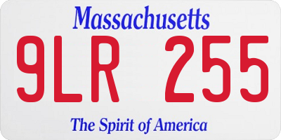 MA license plate 9LR255