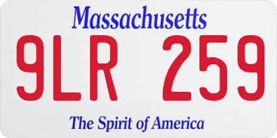 MA license plate 9LR259