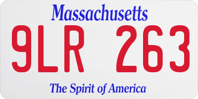 MA license plate 9LR263