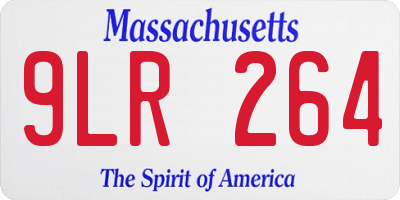 MA license plate 9LR264