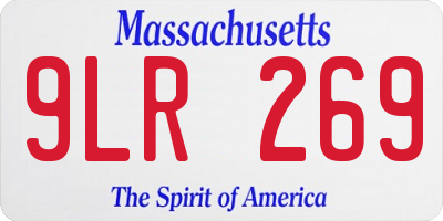 MA license plate 9LR269