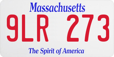 MA license plate 9LR273
