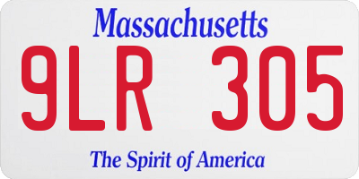 MA license plate 9LR305