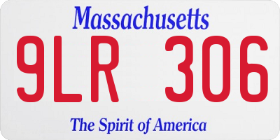 MA license plate 9LR306