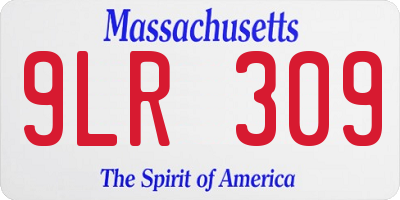 MA license plate 9LR309