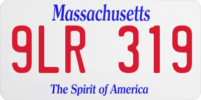 MA license plate 9LR319
