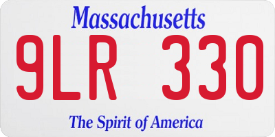 MA license plate 9LR330