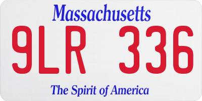 MA license plate 9LR336