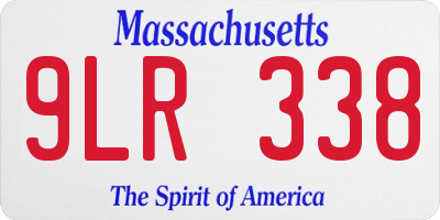 MA license plate 9LR338