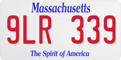 MA license plate 9LR339