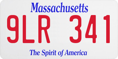 MA license plate 9LR341