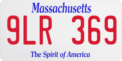 MA license plate 9LR369