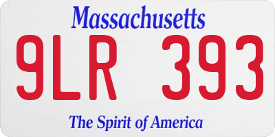 MA license plate 9LR393