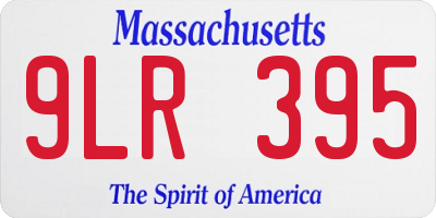 MA license plate 9LR395
