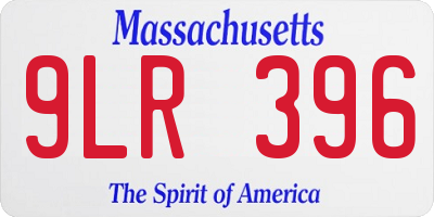 MA license plate 9LR396