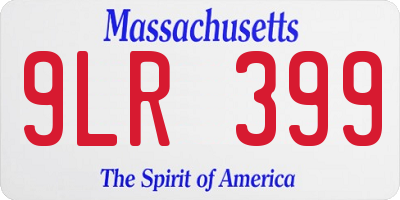 MA license plate 9LR399