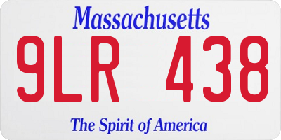 MA license plate 9LR438