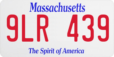 MA license plate 9LR439