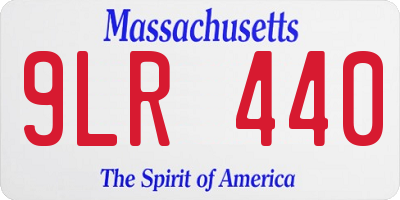 MA license plate 9LR440