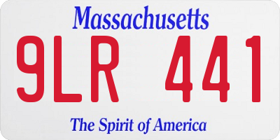 MA license plate 9LR441