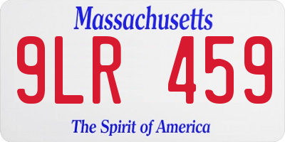 MA license plate 9LR459