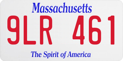MA license plate 9LR461