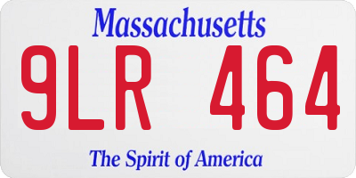MA license plate 9LR464