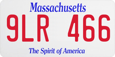 MA license plate 9LR466